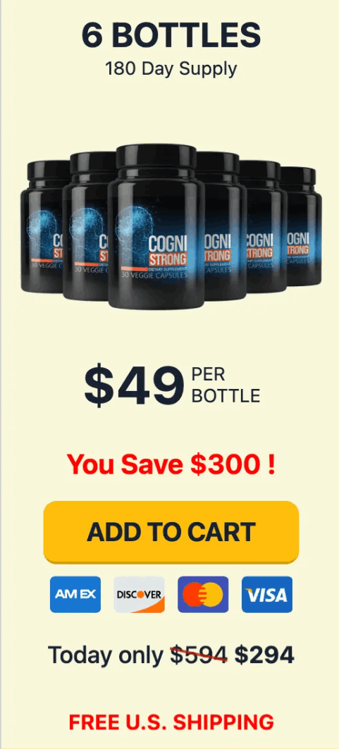 Cognistrong price 6 bottle